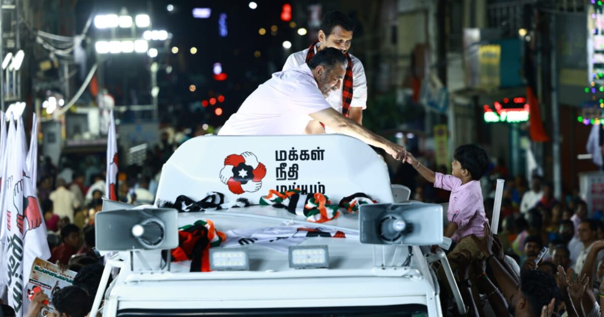 Kamal Haasan and Senthil Balaji Campaign at Coimbatore
