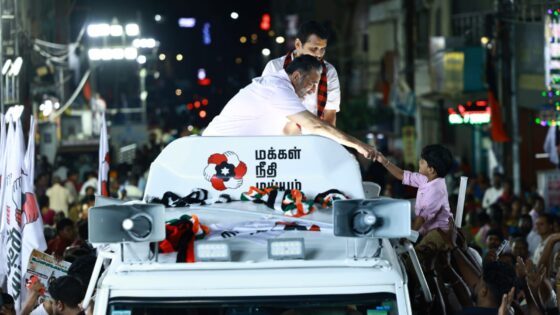 Kamal Haasan and Senthil Balaji Campaign at Coimbatore