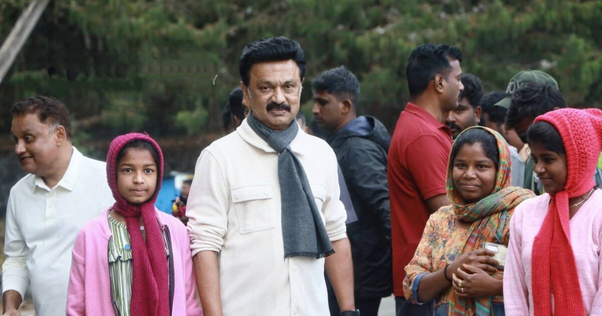 DMK Leader MK Stalin at Kodaikanal