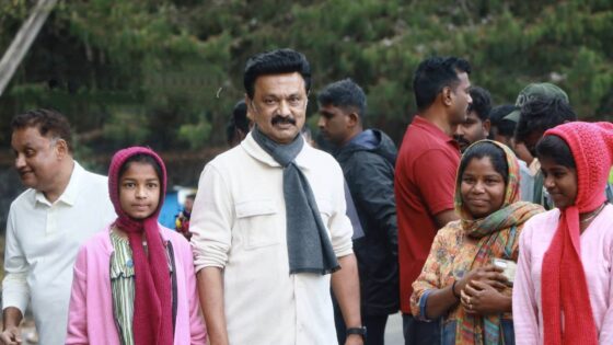 DMK Leader MK Stalin at Kodaikanal