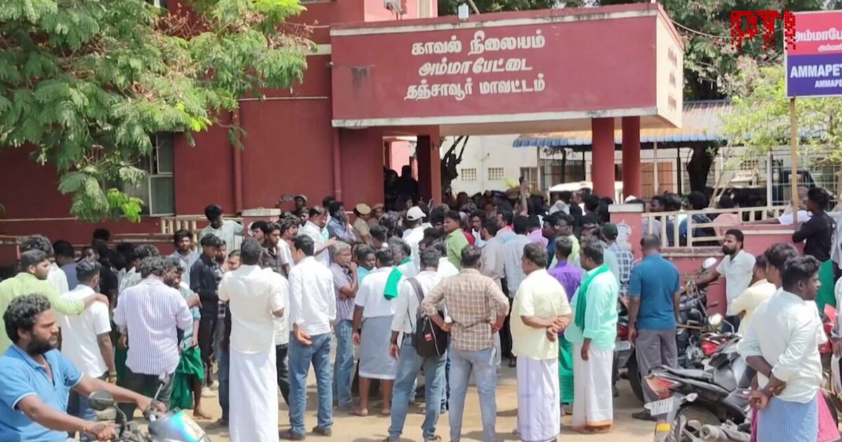 NTK Started Protest Near Police Station