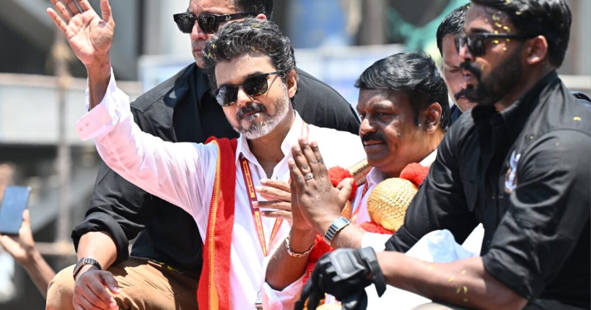 TVK Vijay Waved his Hand
