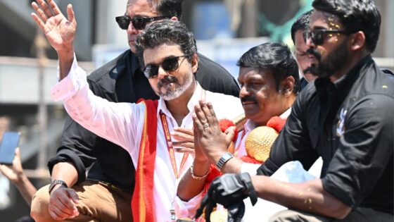 TVK Vijay Waved his Hand