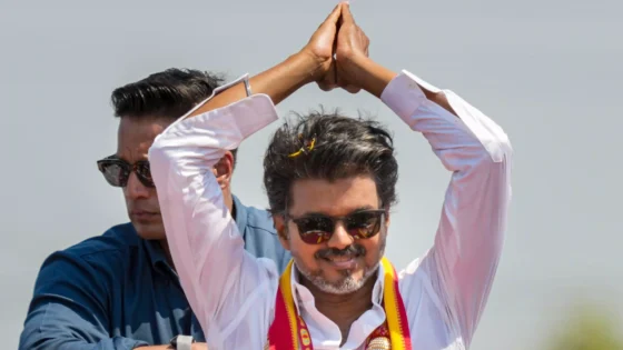 TVK Leader Vijay on His Campaign Vehicle