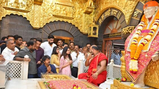 TVK Leader Vijay at Shirdi Sai Baba Temple