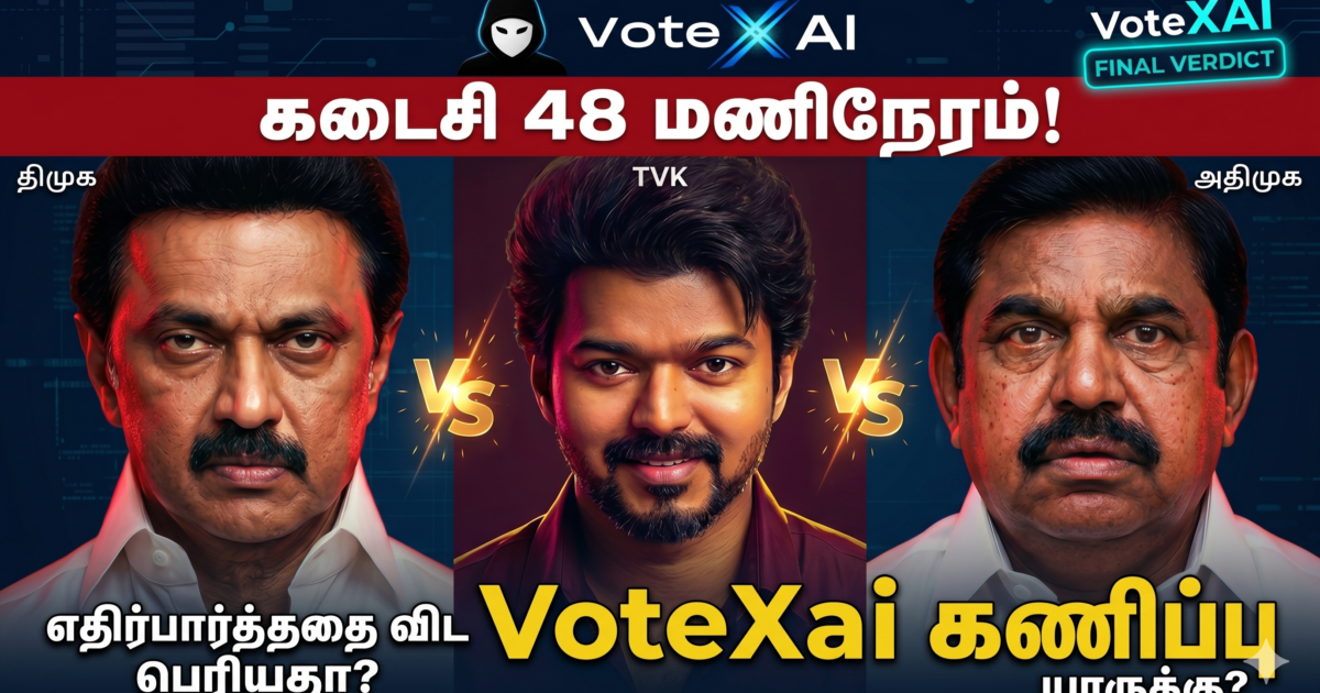 Exit Poll DMK vs AIADMK vs TVK